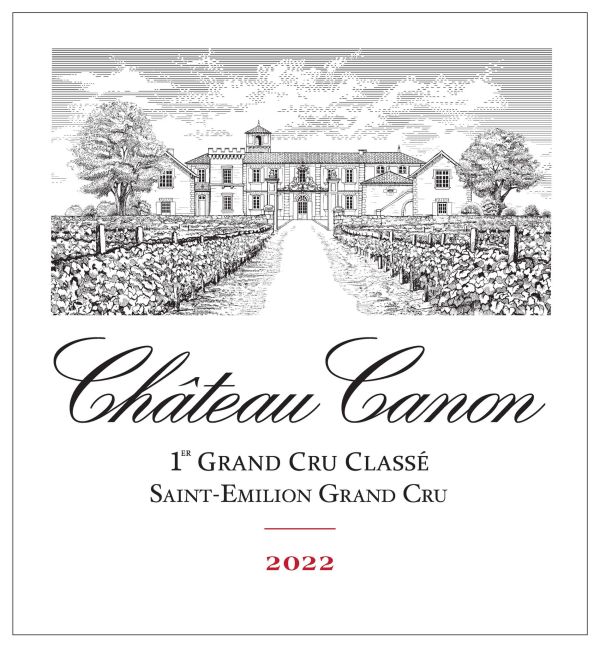 Château Canon bottle label