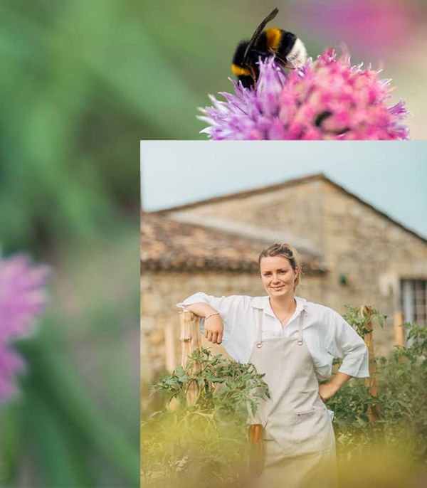 Portrait of a man in front of the vineyards